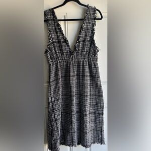 SHEIN Black and White Tweed Dress